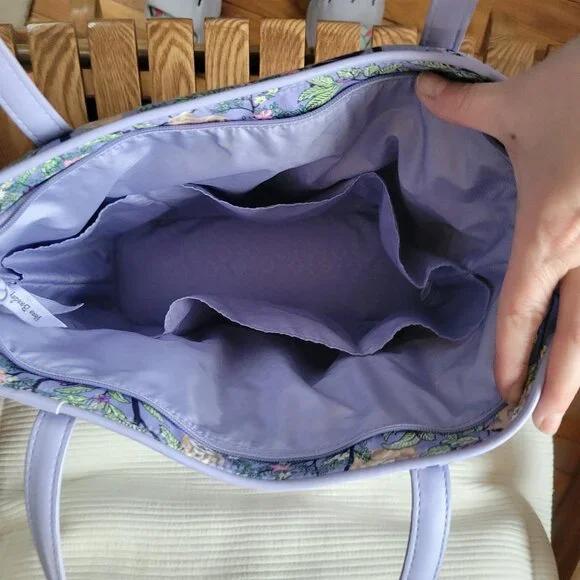 Vera Bradley | Hanging Around sloth tote bag | Lavender Purple - Picture 5 of 12